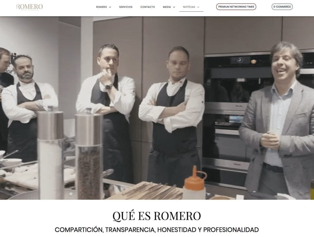 [Joan Alonso Design] Diseño Web | Romero Premium Networking