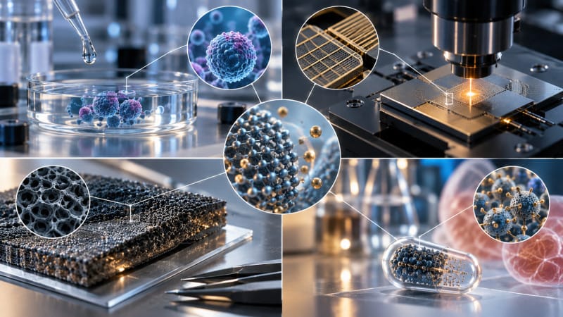 Nanotecnología aplicada a medicina, sensores y materiales avanzados