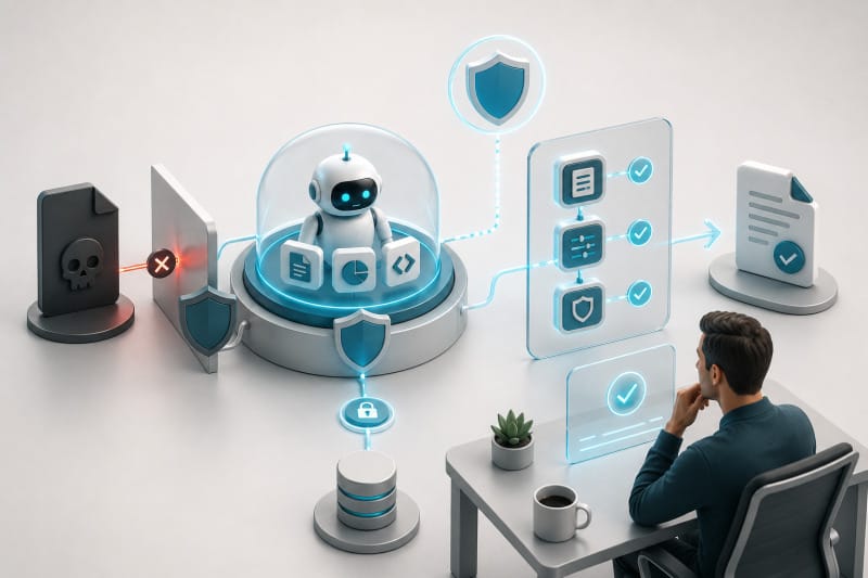 Controles de seguridad y supervisión humana para agentes de inteligencia artificial