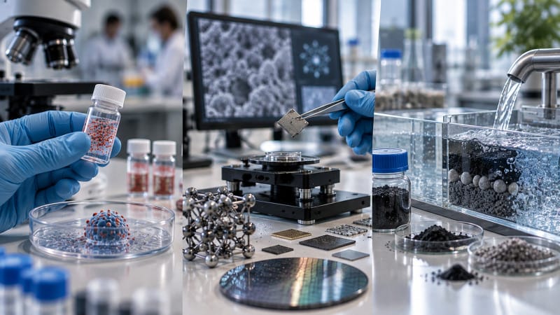 Aplicaciones de la nanotecnología en medicina, materiales y tecnologías ambientales