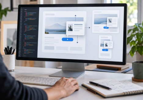 CSS Anchor Positioning relacionando un botón con un panel emergente en una interfaz web
