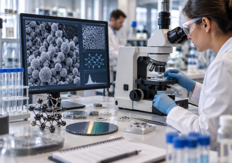Laboratorio de nanotecnología con materiales y dispositivos a escala nanométrica