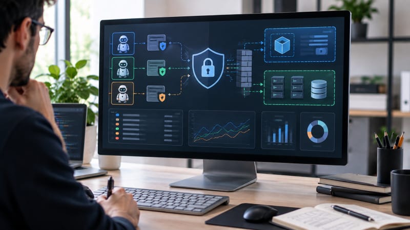 Monitorización y control de permisos para agentes de inteligencia artificial en una infraestructura web