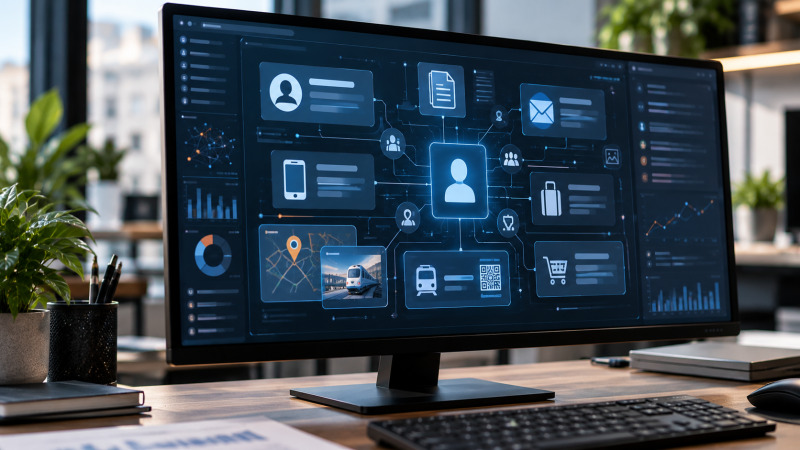 Representación visual de datos personales potencialmente comprometidos en una brecha de seguridad